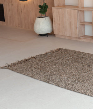 Alfombra Oliva Flecos