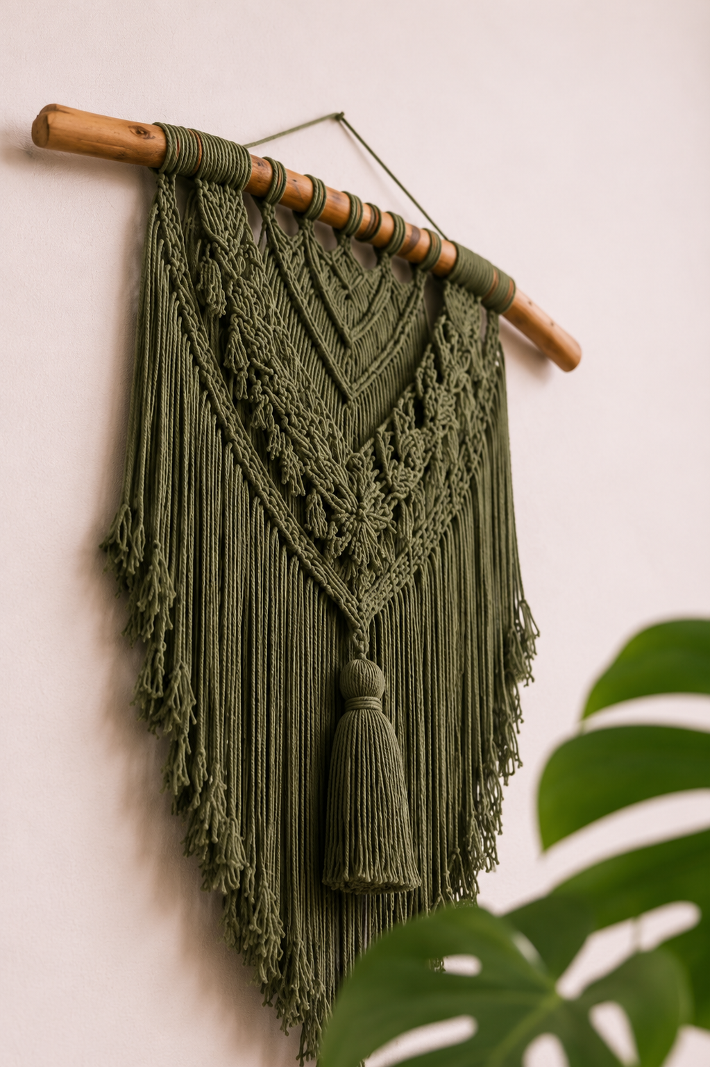 Tapiz en Macramé Shalom Oliva