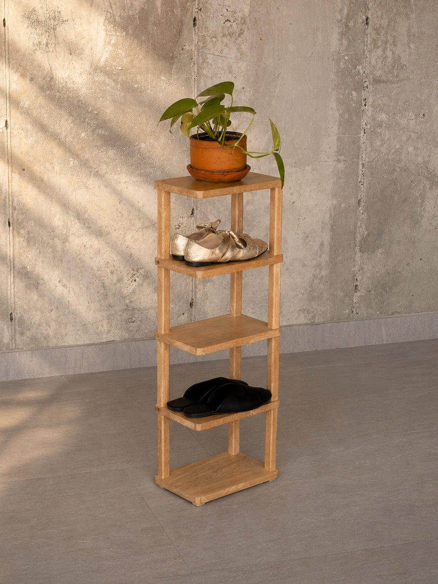Zapatero Vertical en Madera
