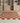 Alfombra Ajedrez Ocre y Blanco