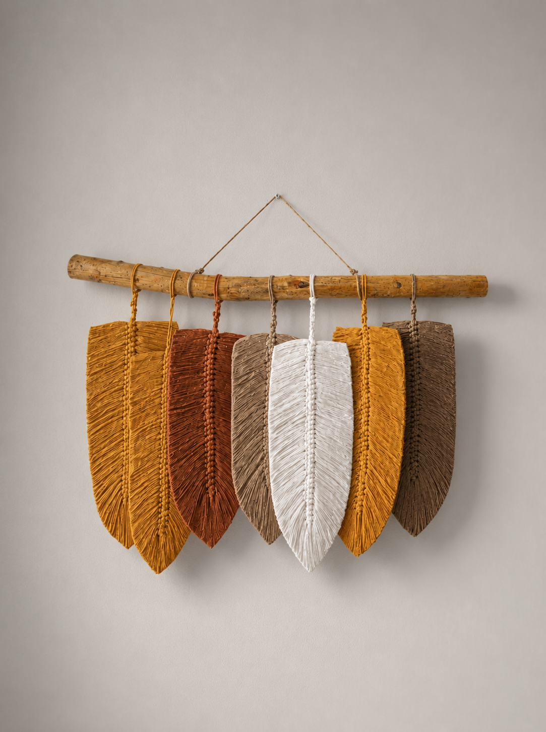 Tapiz en Macramé Kiara Mostaza